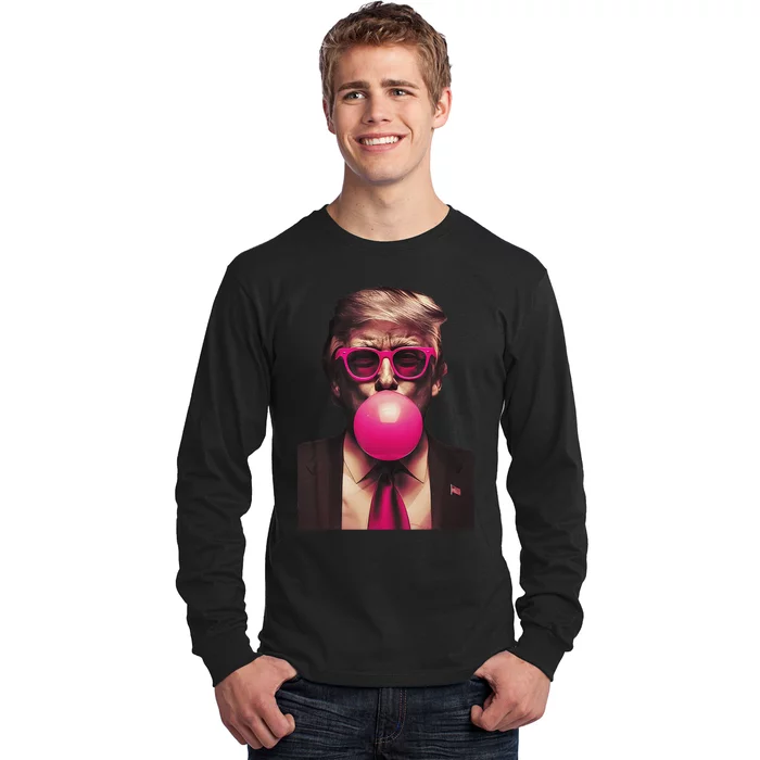 Trump Bubble Gum Long Sleeve Shirt