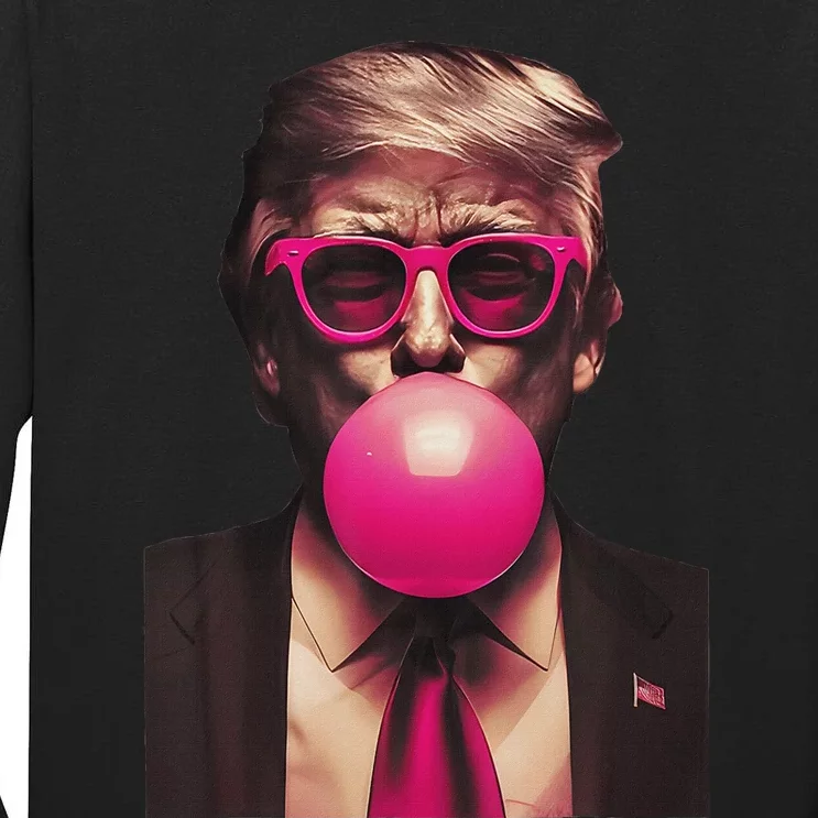 Trump Bubble Gum Tall Long Sleeve T-Shirt