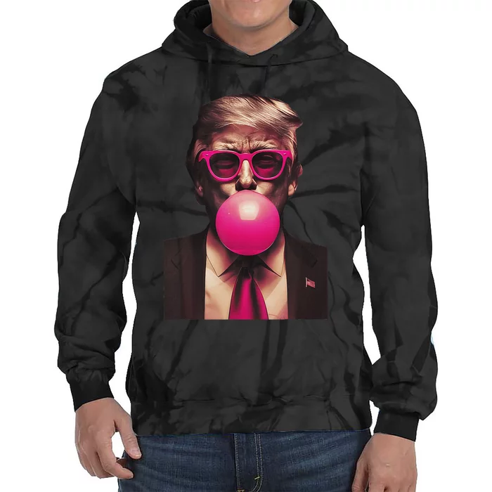 Trump Bubble Gum Tie Dye Hoodie