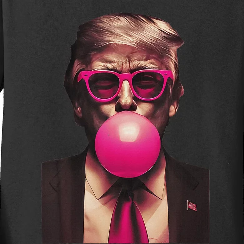 Trump Bubble Gum Kids Long Sleeve Shirt