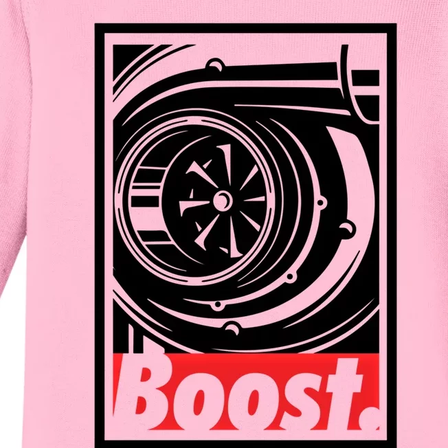 Turbo Boost Gift For Racing And Drift Car Lovers Gift Baby Long Sleeve Bodysuit