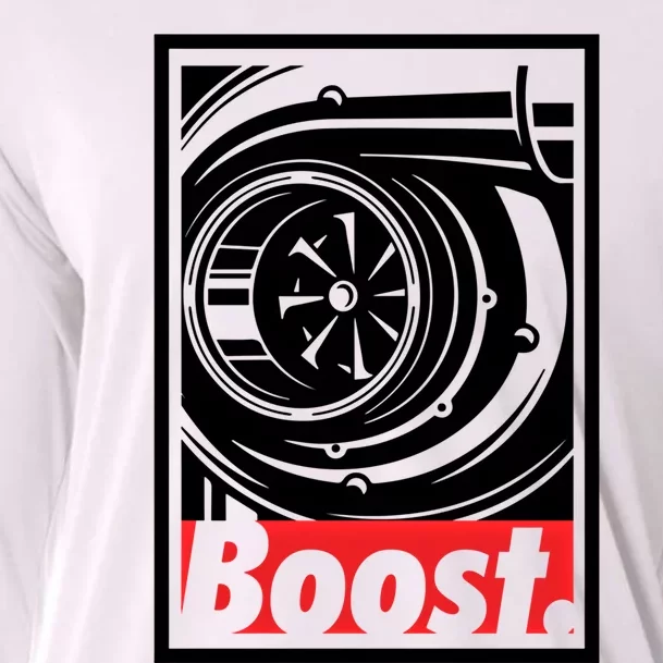 Turbo Boost Gift For Racing And Drift Car Lovers Gift Cooling Performance Long Sleeve Crew