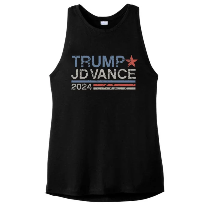 Trump Bubblegum Graphic Funny Trump Ladies Tri-Blend Wicking Tank