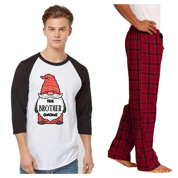 The Brother Gnome Xmas Matching Christmas Pajamas For Family Funny Gift Raglan Sleeve Pajama Set