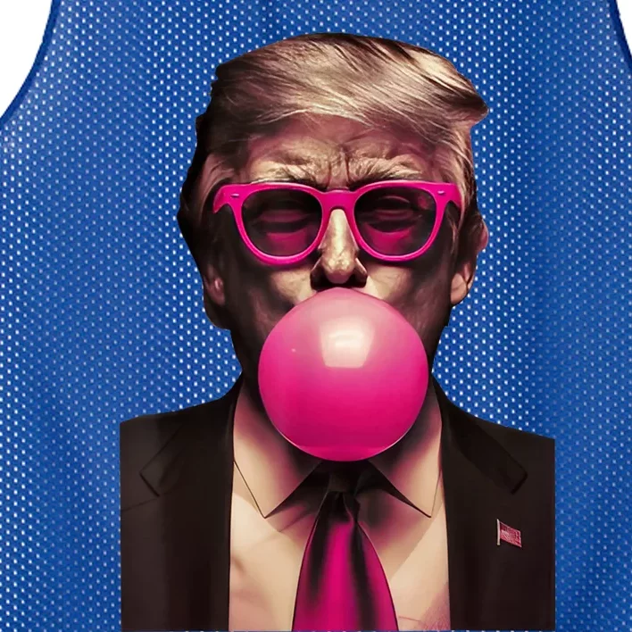 Trump Bubble Gum Mesh Reversible Basketball Jersey Tank