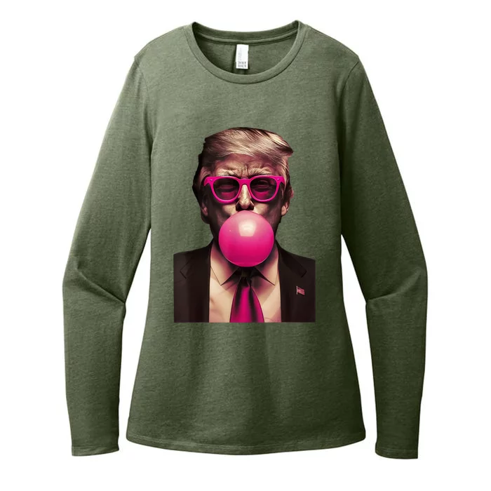 Trump Bubble Gum Womens CVC Long Sleeve Shirt