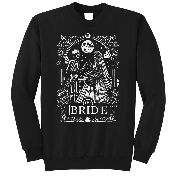 The Bride Gothic Wedding Wife Fiancee Engaged Couple Tall Sweatshirt