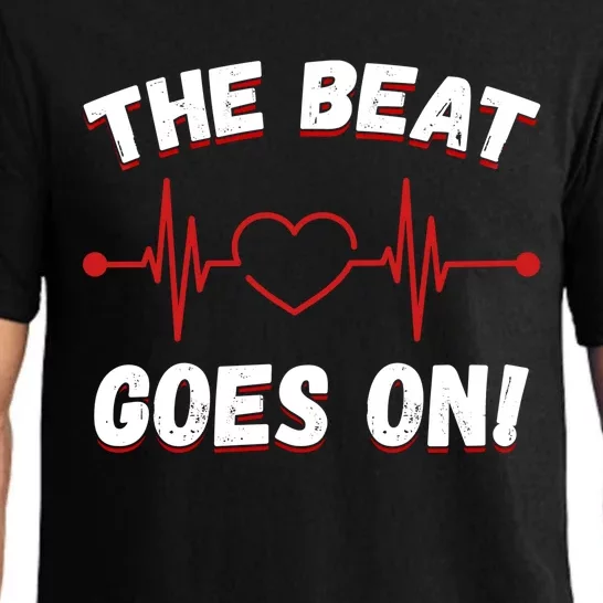 The Beat Goes On Gift Survivor Open Heart Surgery Gift Pajama Set