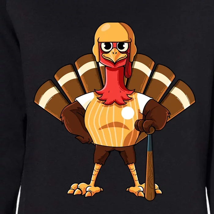 Thanksgiving Baseball Gobble Player Batter Turkey Day Gift Womens California Wash Sweatshirt