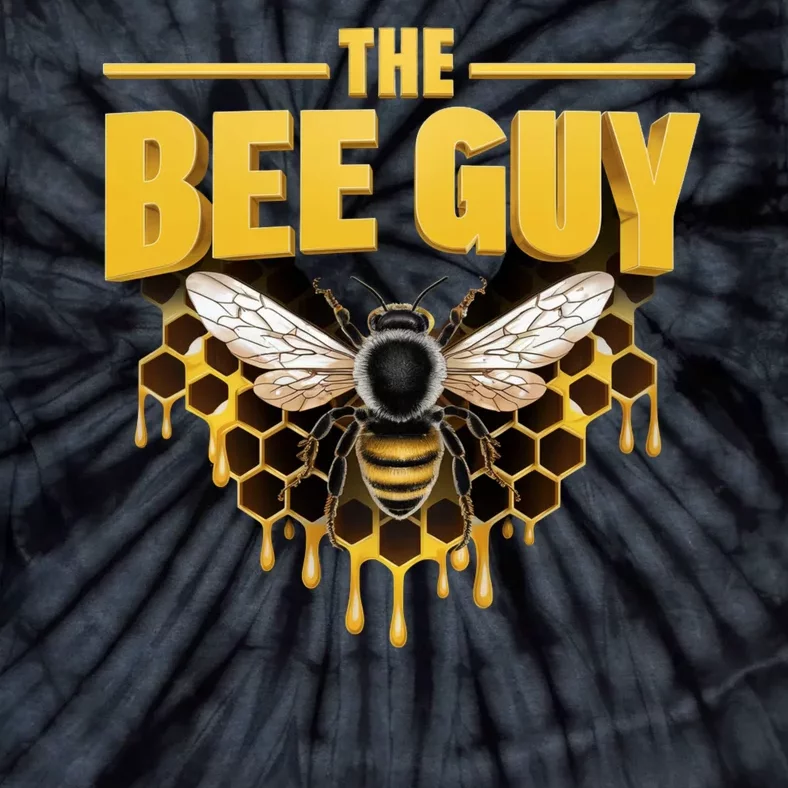 The Bee Guy Beekeeper Apiculture Bee Keeper Honeybees Beekeeping Bee Lovers Tie-Dye T-Shirt