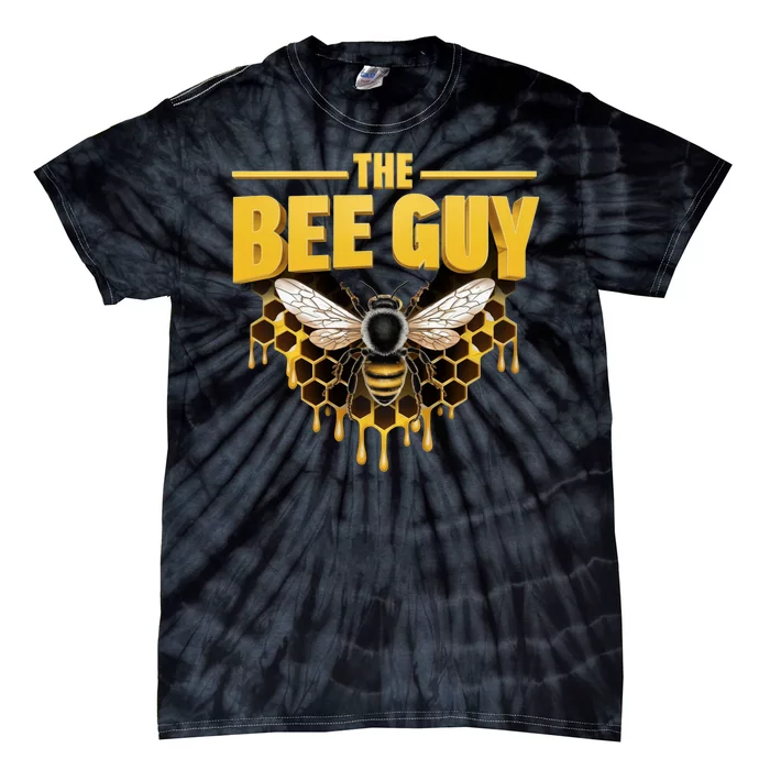 The Bee Guy Beekeeper Apiculture Bee Keeper Honeybees Beekeeping Bee Lovers Tie-Dye T-Shirt