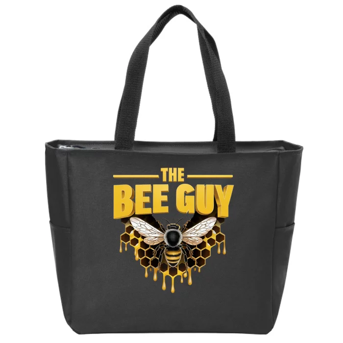 The Bee Guy Beekeeper Apiculture Bee Keeper Honeybees Beekeeping Bee Lovers Zip Tote Bag