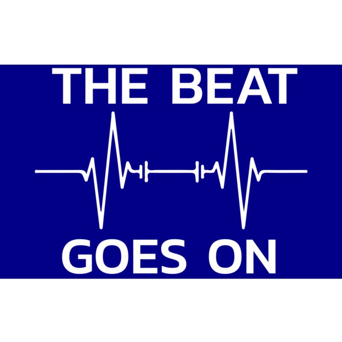 The Beat Goes On Heartbeat Open Heart Surgery Rehab Gift Bumper Sticker