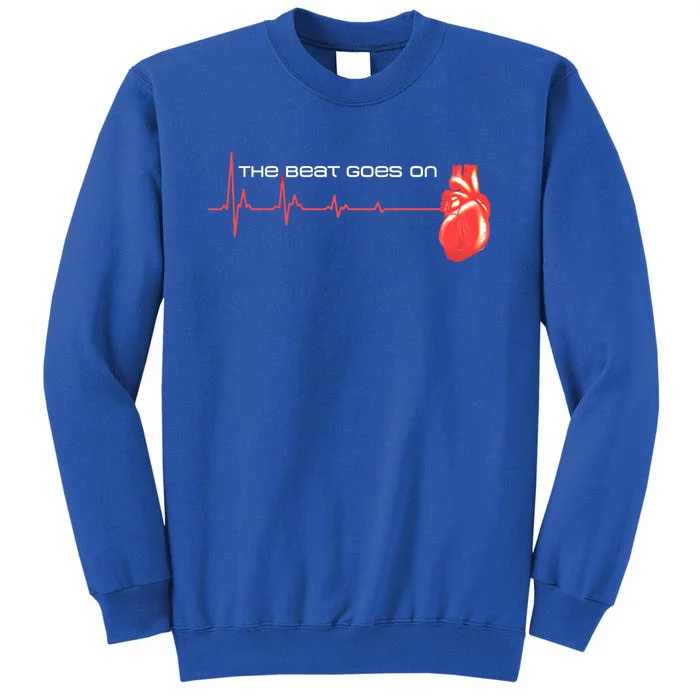 The Beat Goes On Open Heart Surgery Recovery Survivor Gift Sweatshirt