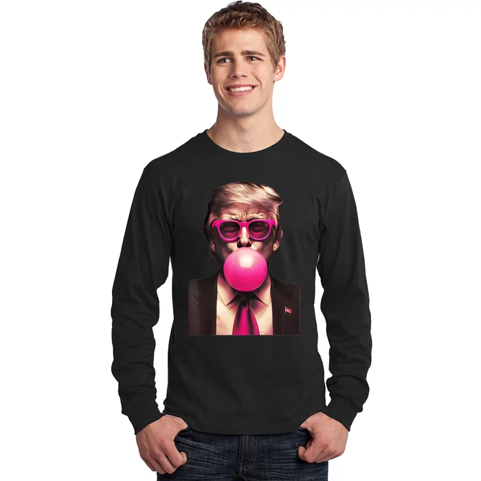 Trump Bubble Gum Long Sleeve Shirt