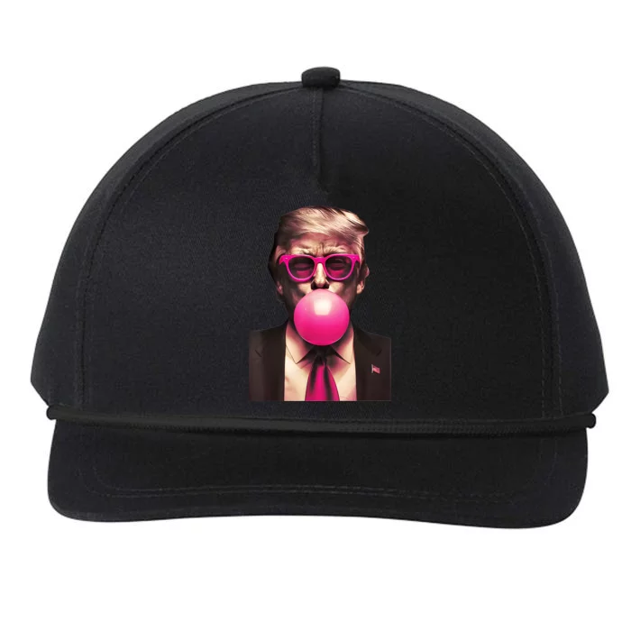 Trump Bubble Gum Snapback Five-Panel Rope Hat