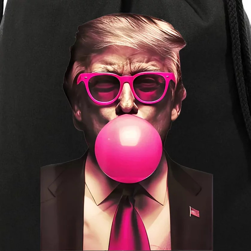 Trump Bubble Gum Drawstring Bag