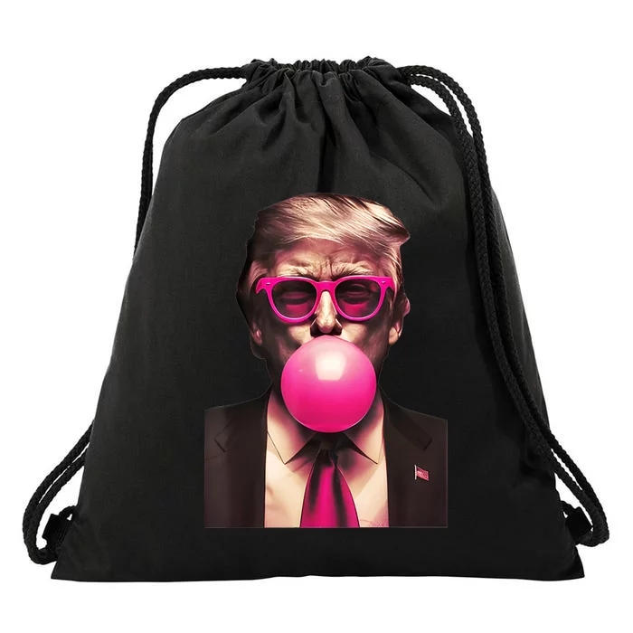 Trump Bubble Gum Drawstring Bag