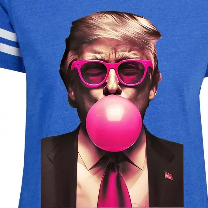 Trump Bubble Gum Enza Ladies Jersey Football T-Shirt