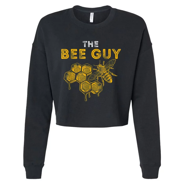 The Bee Guy Bee Lover Beekeeping & Beekeeper Cropped Pullover Crew