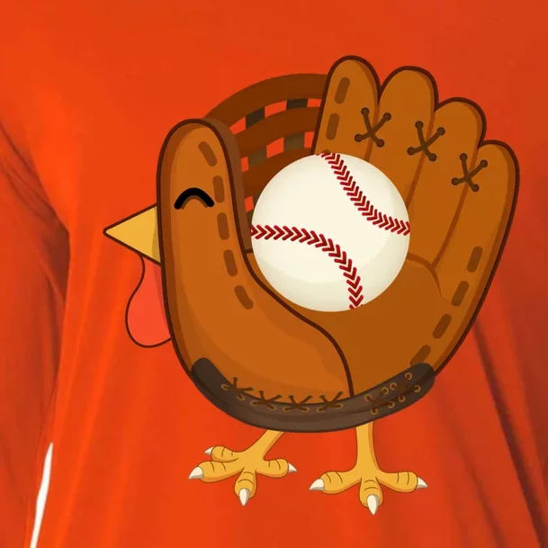 Turkey Baseball Glove Thanksgiving Day Catchers Dads Gift Cooling Performance Long Sleeve Crew