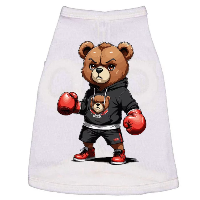 Teddy Bear Gangster Boxer With Hip Hop Street Clothes Doggie Tank