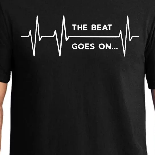 The Beat goes on..Heartbeat Rehab After Surgery Heart OP Pajama Set