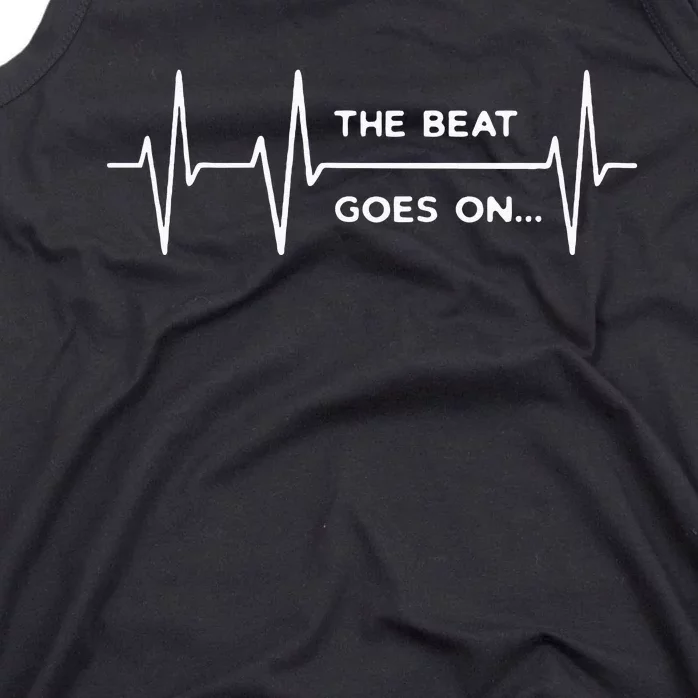 The Beat goes on..Heartbeat Rehab After Surgery Heart OP Tank Top