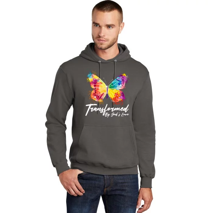 Transformed By Gods Love Painted Butterfly Tall Hoodie