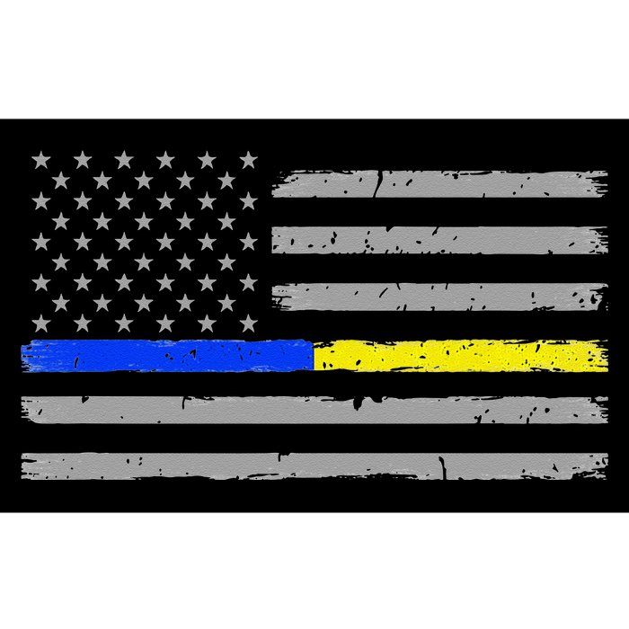 Thin Blue Gold Line 911 Police Dispatcher Bumper Sticker