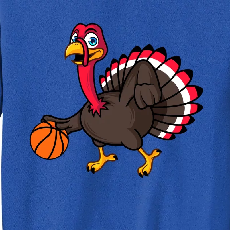 Thanksgiving Basketball Gobble Player Turkey Day Funny Gift Tall Sweatshirt