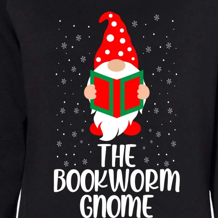 The Bookworm Gnome Christmas Gnome Book Reading Enthusiast Gift Womens California Wash Sweatshirt