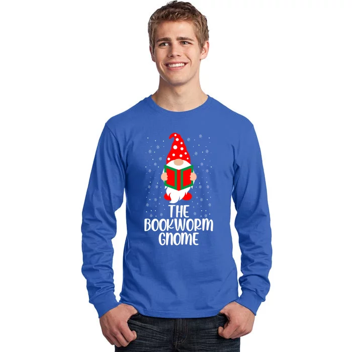 The Bookworm Gnome Christmas Gnome Book Reading Enthusiast Gift Tall Long Sleeve T-Shirt