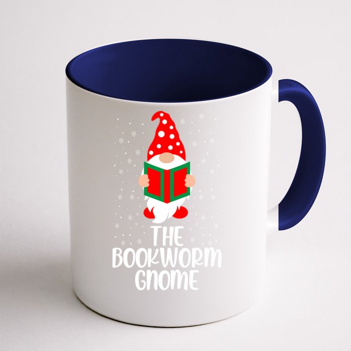 The Bookworm Gnome Christmas Gnome Book Reading Enthusiast Gift Front & Back Coffee Mug