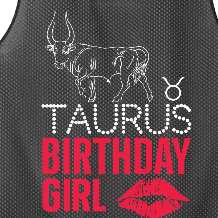 Taurus Birthday Girl Mesh Reversible Basketball Jersey Tank