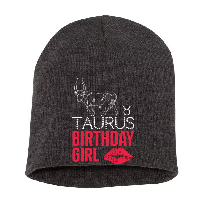 Taurus Birthday Girl Short Acrylic Beanie