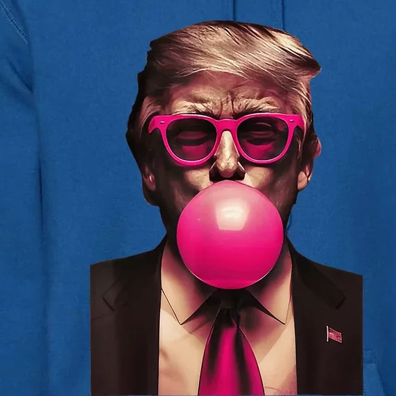 Trump Bubble Gum Funny Premium Hoodie