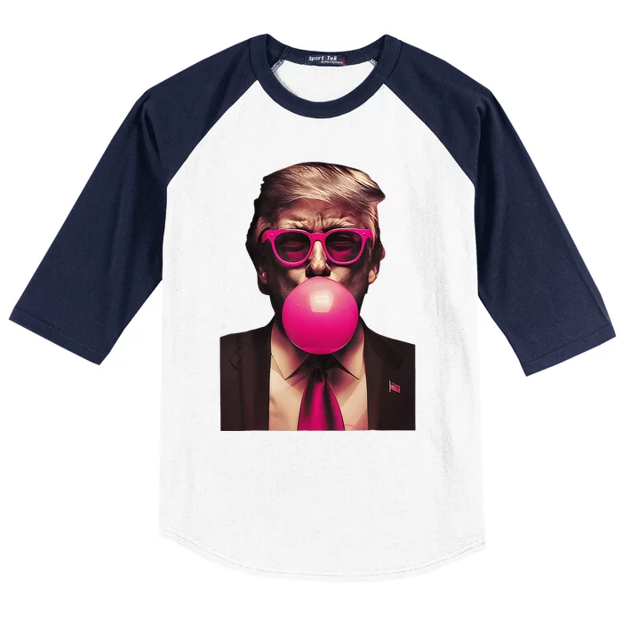 Trump Bubble Gum Baseball Sleeve Shirt