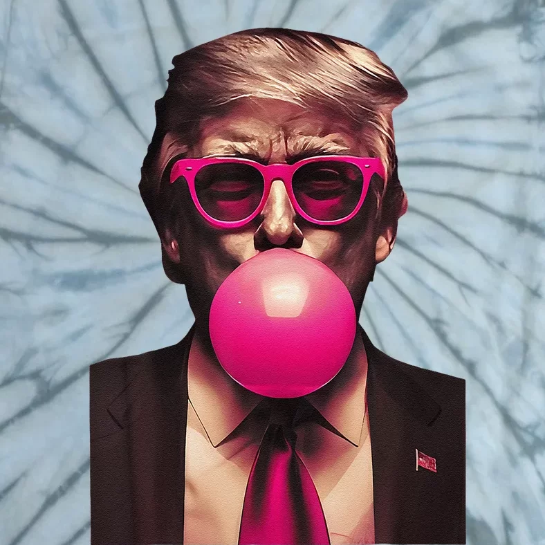 Trump Bubble Gum Tie-Dye T-Shirt