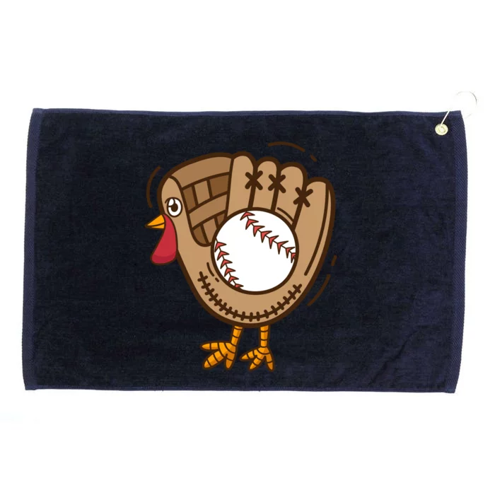 Turkey Baseball Glove Thanksgiving Day Catchers Dads Gift Grommeted Golf Towel