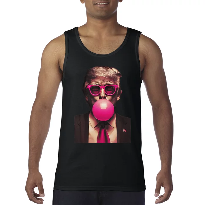 Trump Bubble Gum Tank Top