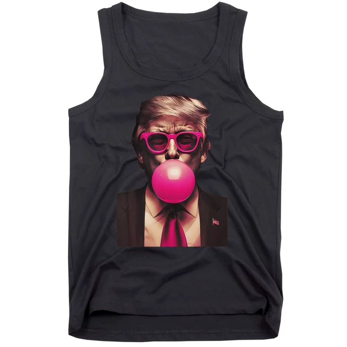 Trump Bubble Gum Tank Top