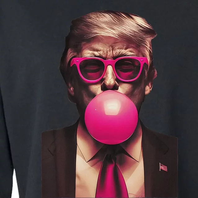 Trump Bubble Gum Cropped Pullover Crew