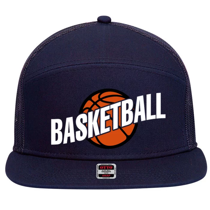 Team Basketball Gift For Basketball Player Sport Team 7 Panel Mesh Trucker Snapback Hat