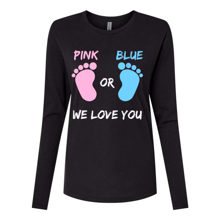 Team Boy Girl Gender Reveal Gift Womens Cotton Relaxed Long Sleeve T-Shirt