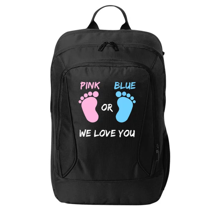 Team Boy Girl Gender Reveal Gift City Backpack