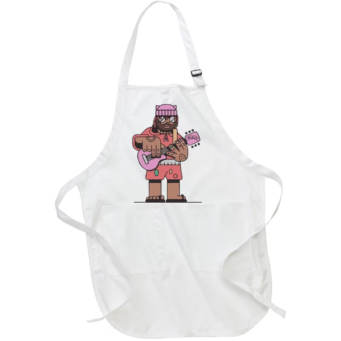 Thundercat Bass Guitarist Full-Length Apron With Pocket