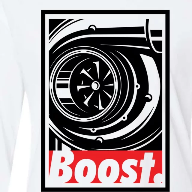 Turbo Boost Gift For Racing And Drift Car Lovers Gift Womens Cotton Relaxed Long Sleeve T-Shirt