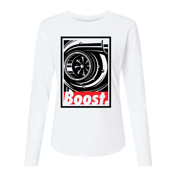 Turbo Boost Gift For Racing And Drift Car Lovers Gift Womens Cotton Relaxed Long Sleeve T-Shirt