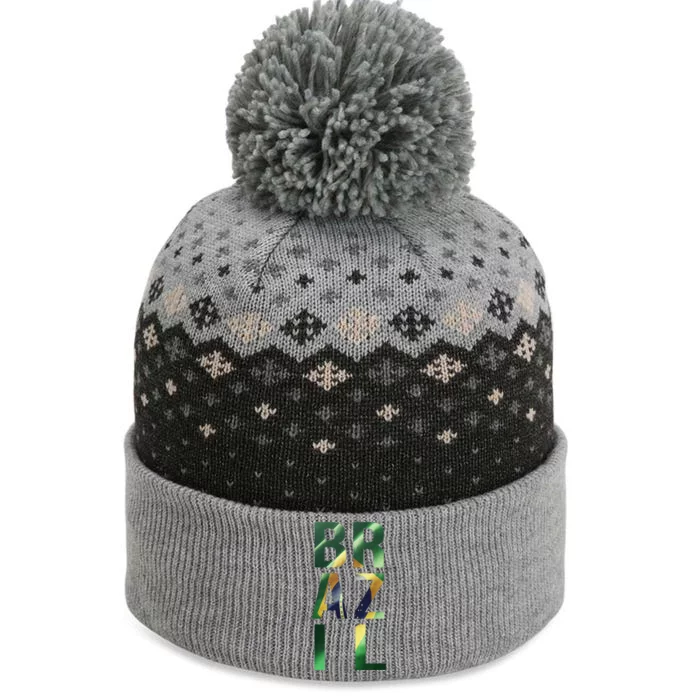 Team Brazil Gift The Baniff Cuffed Pom Beanie